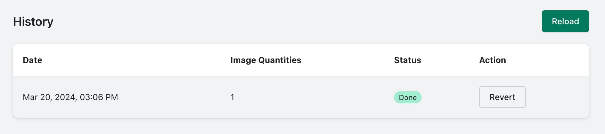 The images you wish to restore to their original state